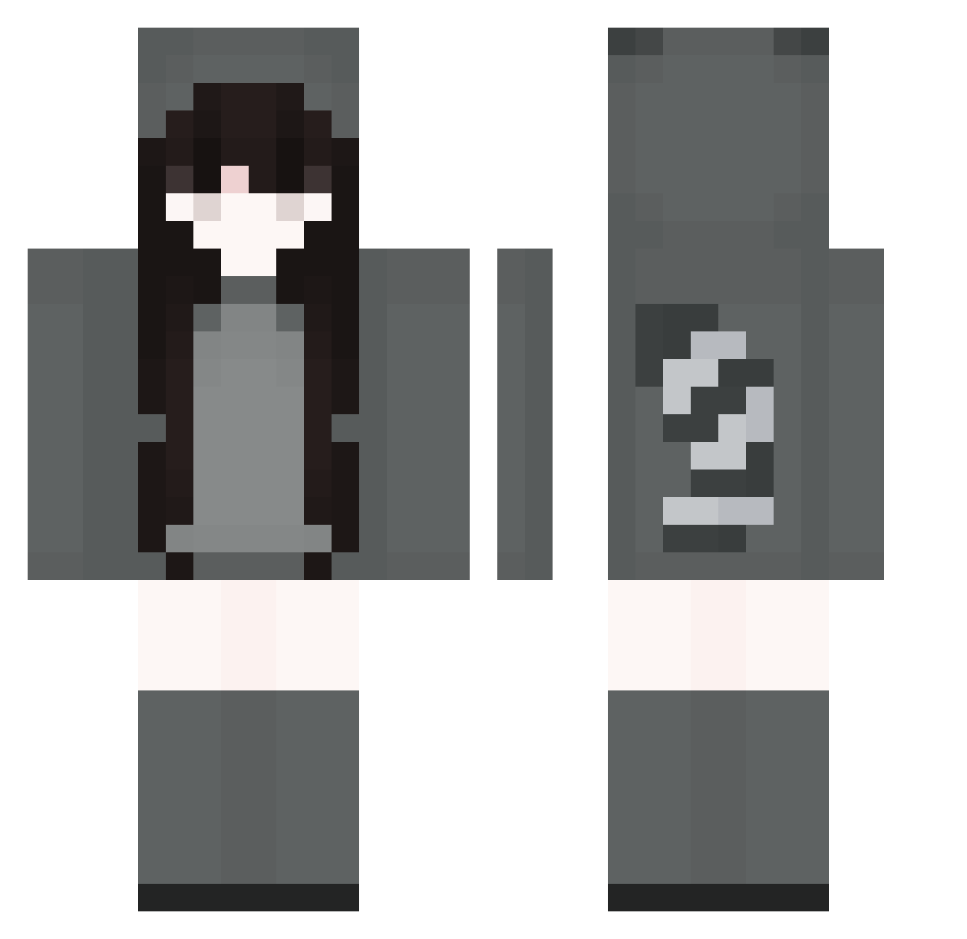 thfql1118 Minecraft skin, front and back view