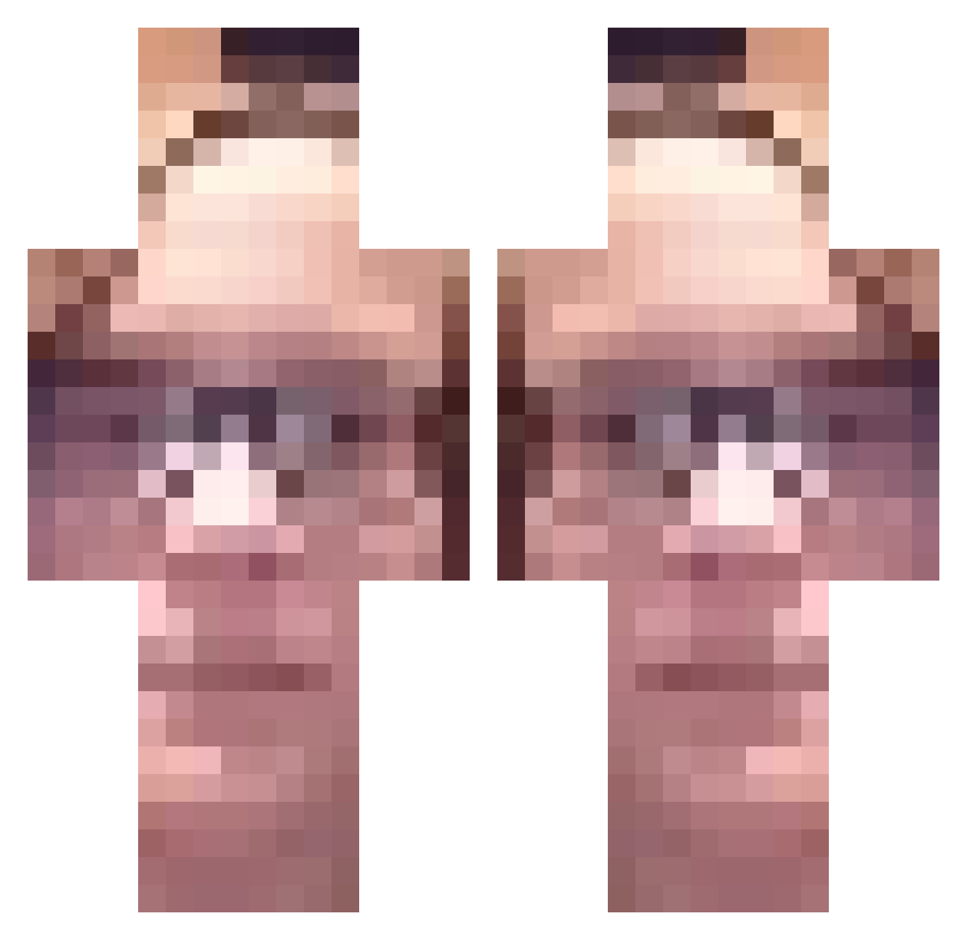 pulla_sorsa Minecraft skin, front and back view