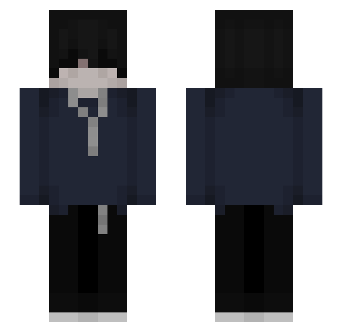 v_carti Minecraft skin, front and back view