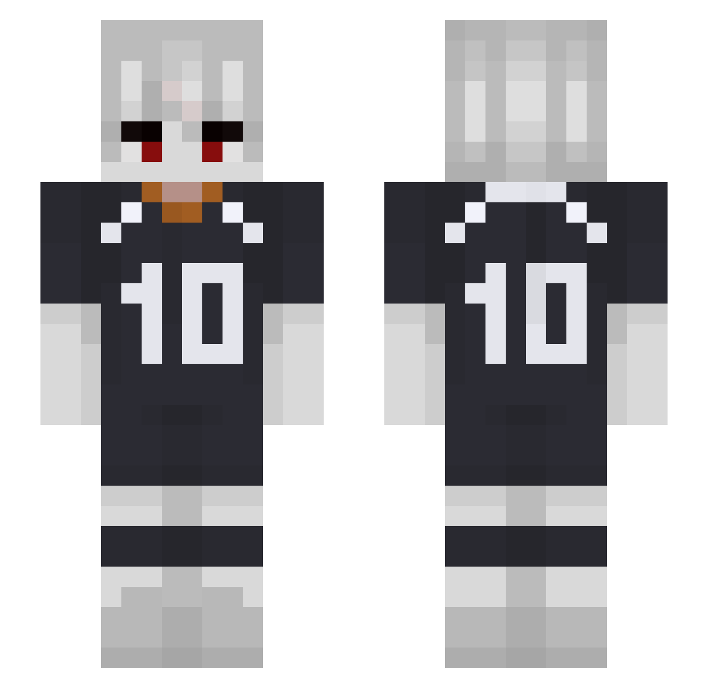 sShoyo Minecraft skin, front and back view