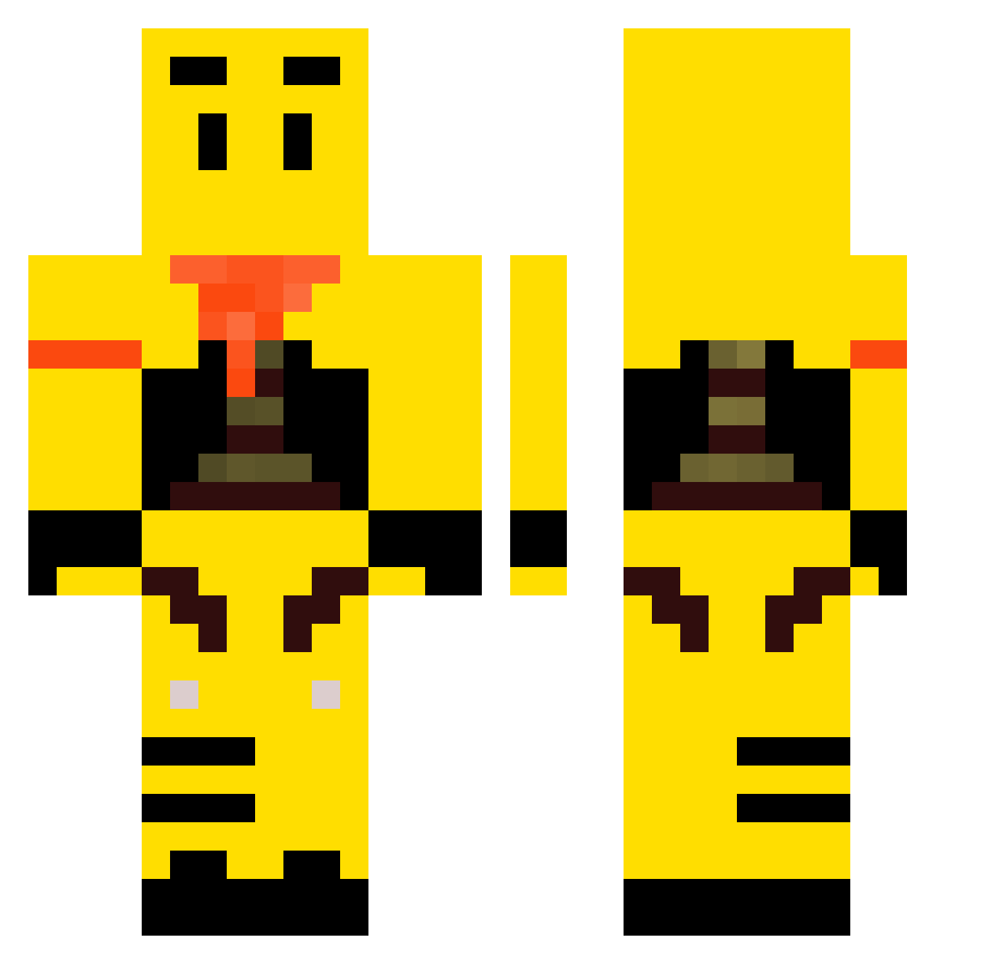 Rintchen5 Minecraft skin, front and back view