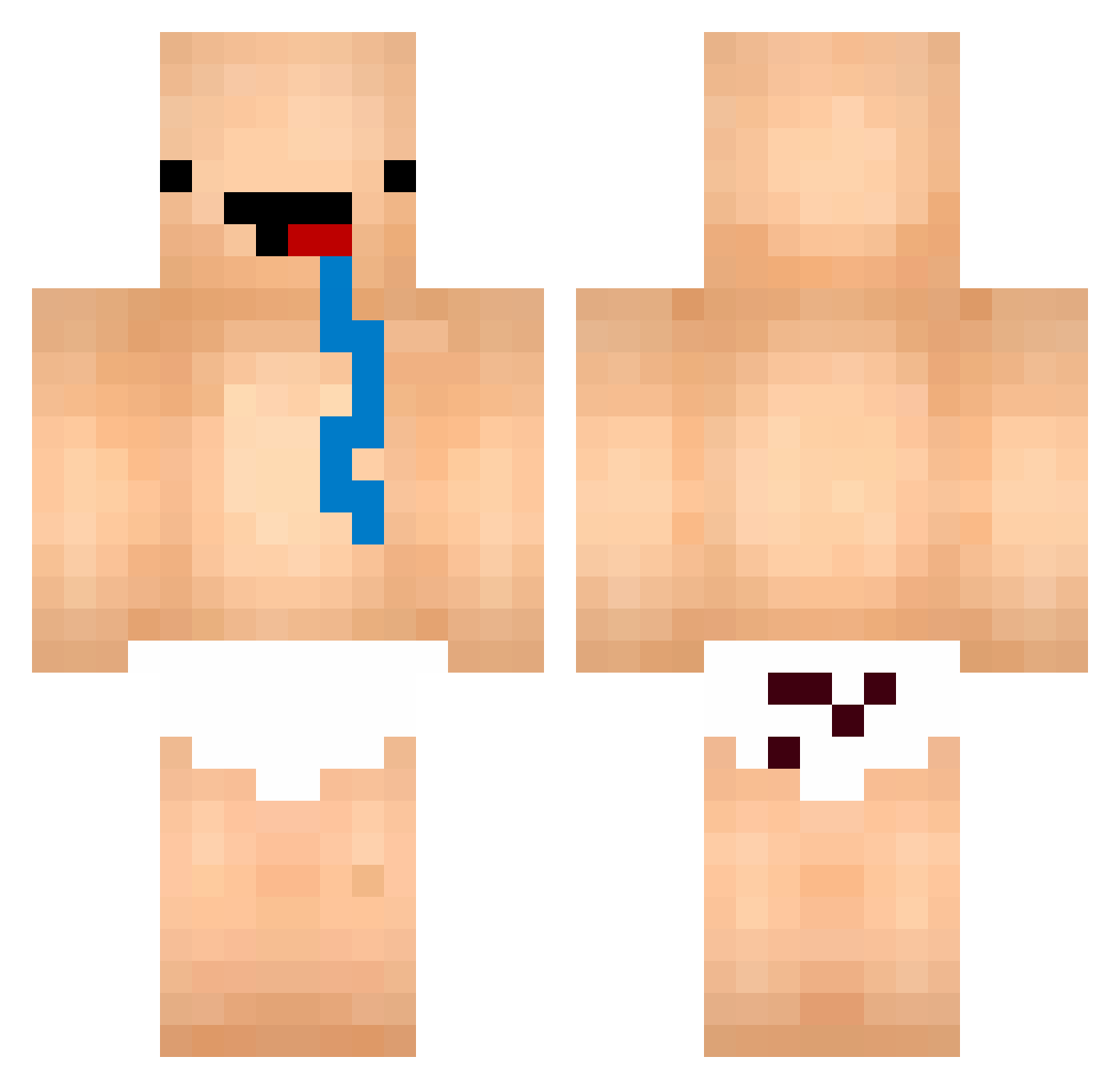 A_Storeb0e Minecraft skin, front and back view