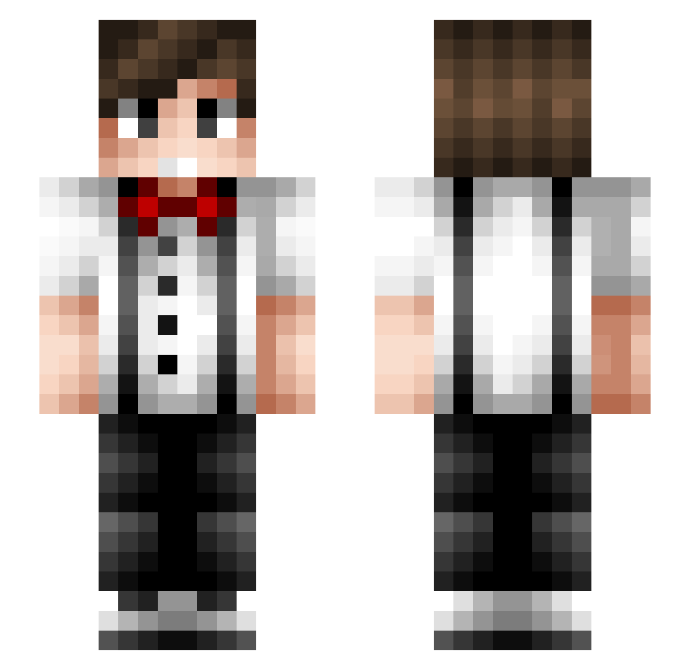 Anto03_ Minecraft skin, front and back view