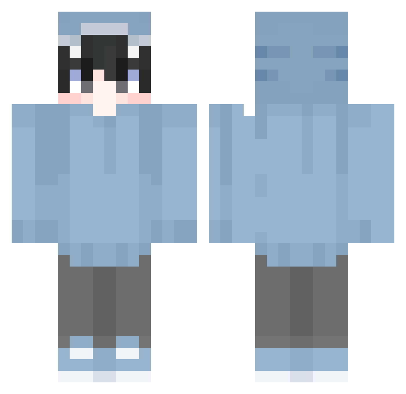 tetheo2017 Minecraft skin, front and back view