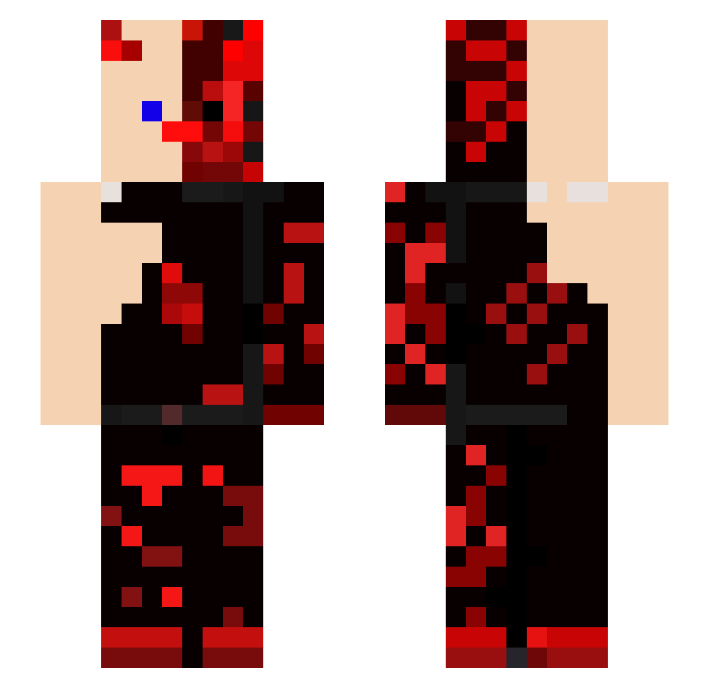 wldydqkr20809 Minecraft skin, front and back view