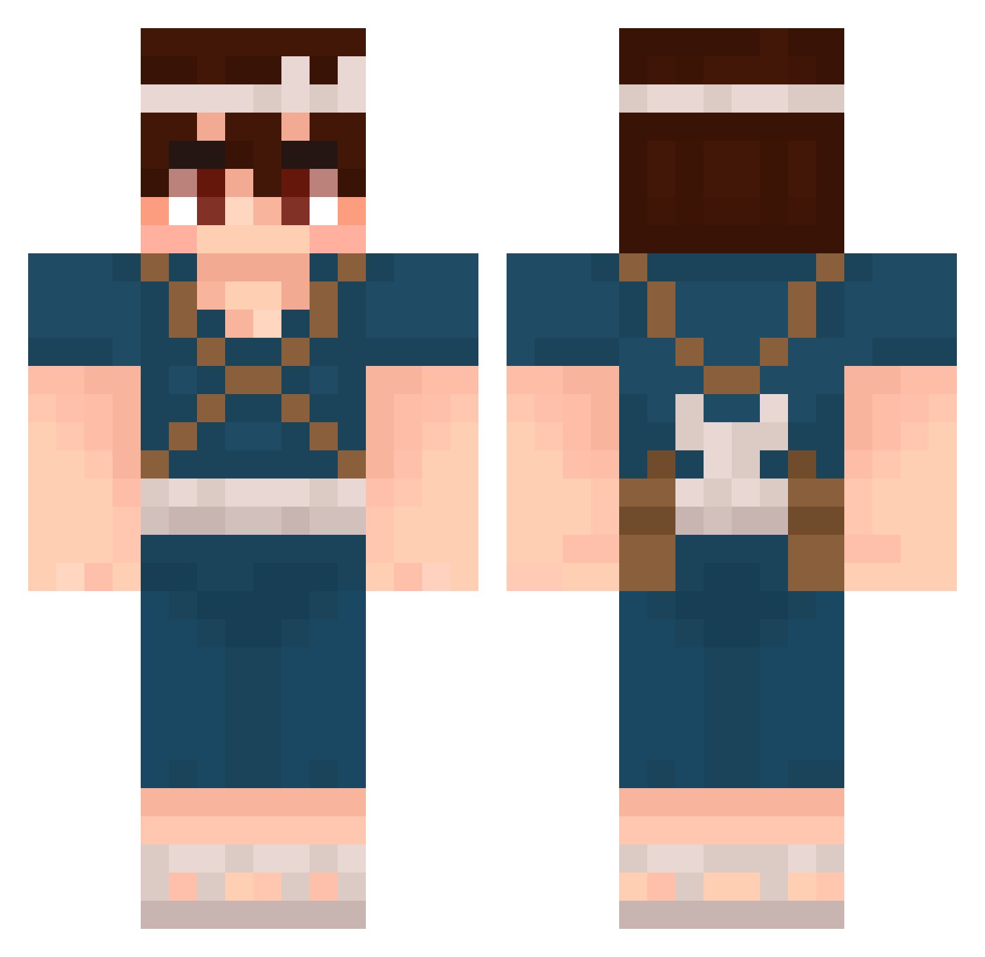 Savagegokuu311 Minecraft skin, front and back view
