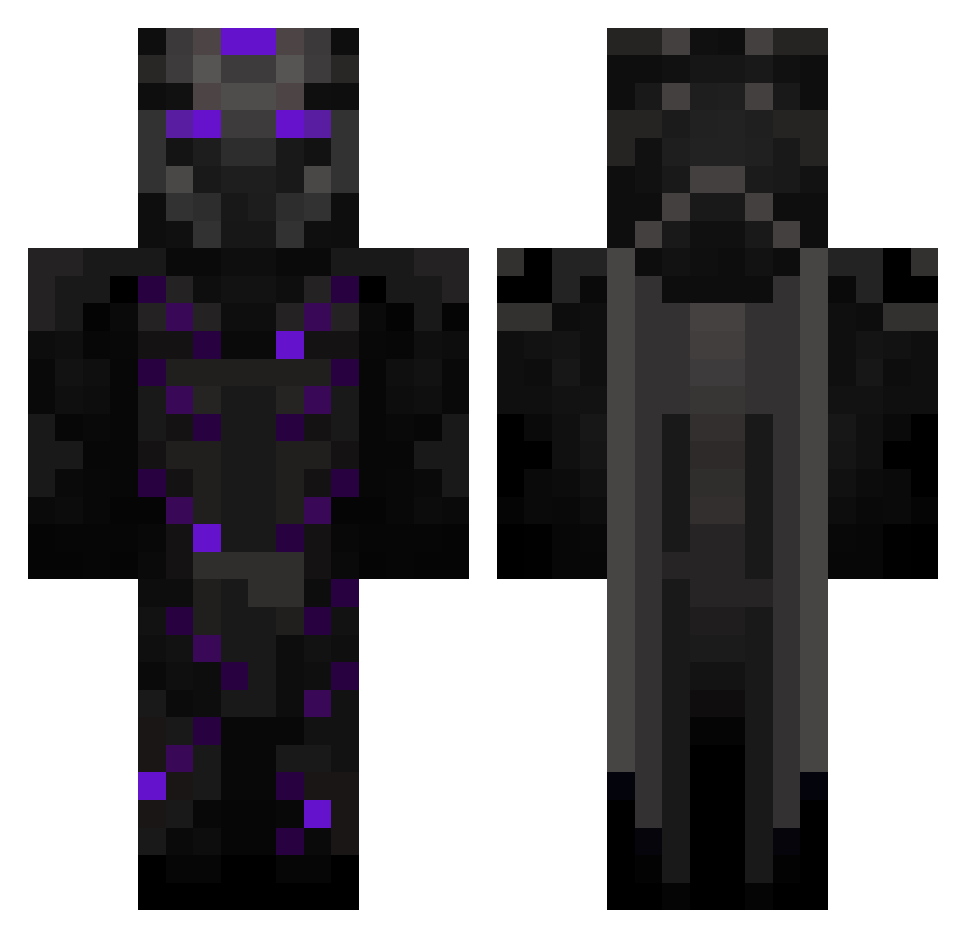 raveQIhFr3Pn Minecraft skin, front and back view