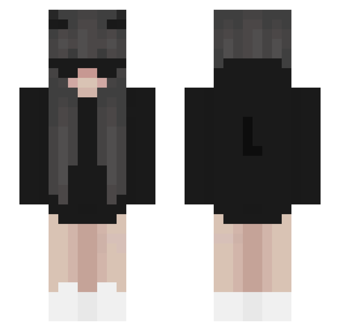 siacatz Minecraft skin, front and back view
