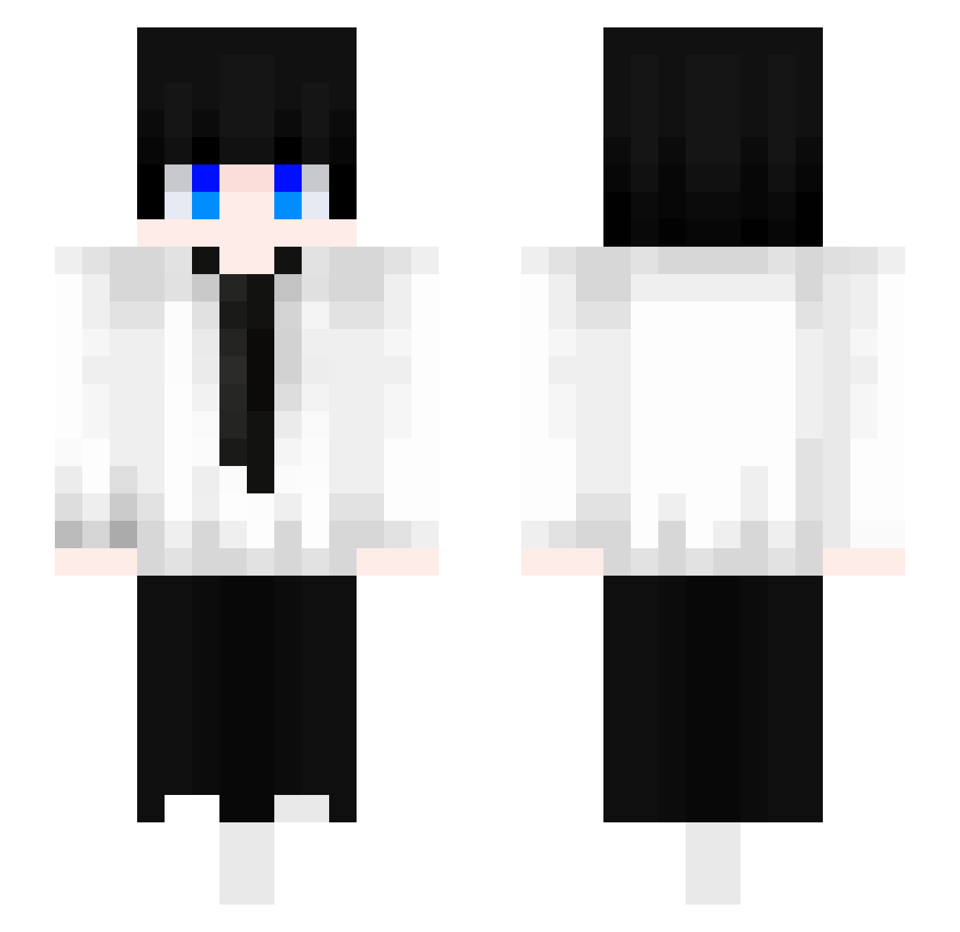tsukiyomi_mikoto Minecraft skin, front and back view