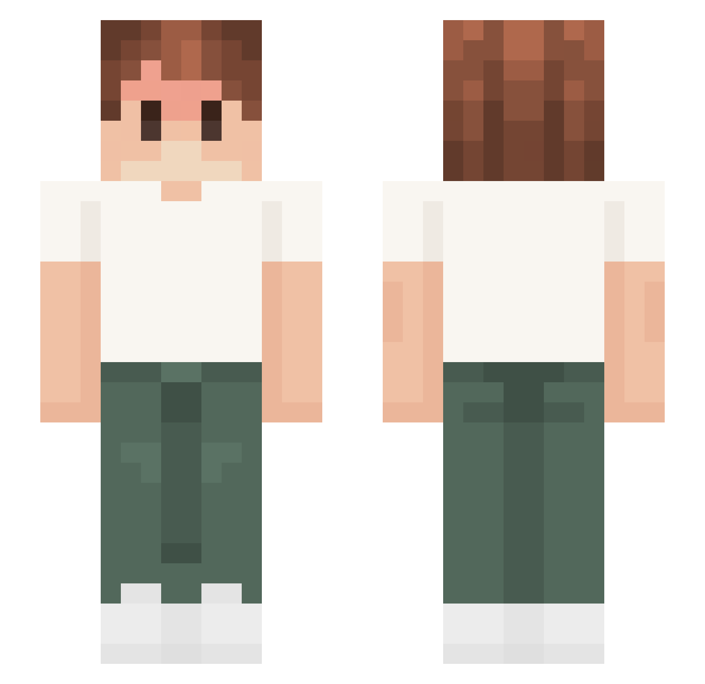 Trickster_boy Minecraft skin, front and back view