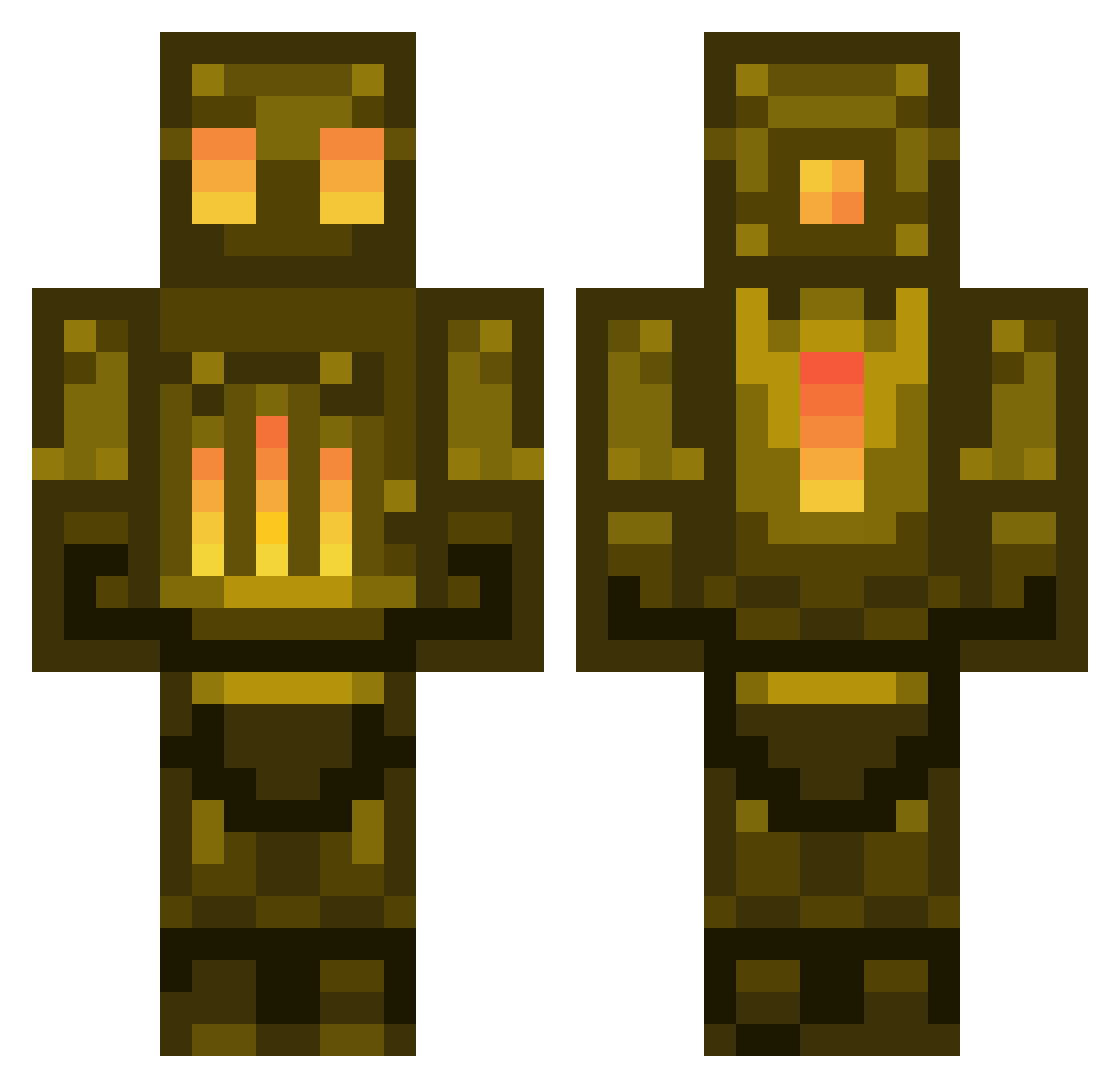 TonciZvijer Minecraft skin, front and back view