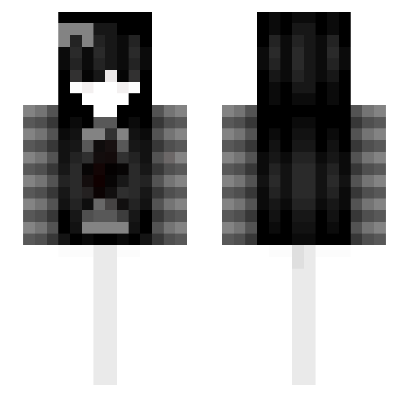 Helena Minecraft skin, front and back view