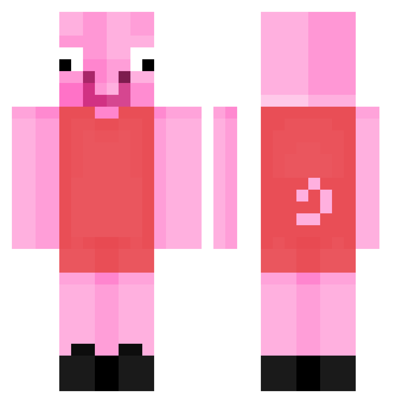 grrgrr Minecraft skin, front and back view