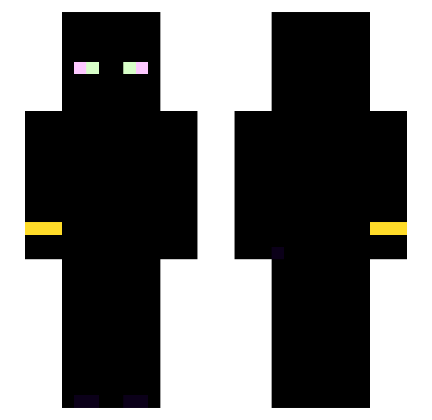 bofangirl Minecraft skin, front and back view