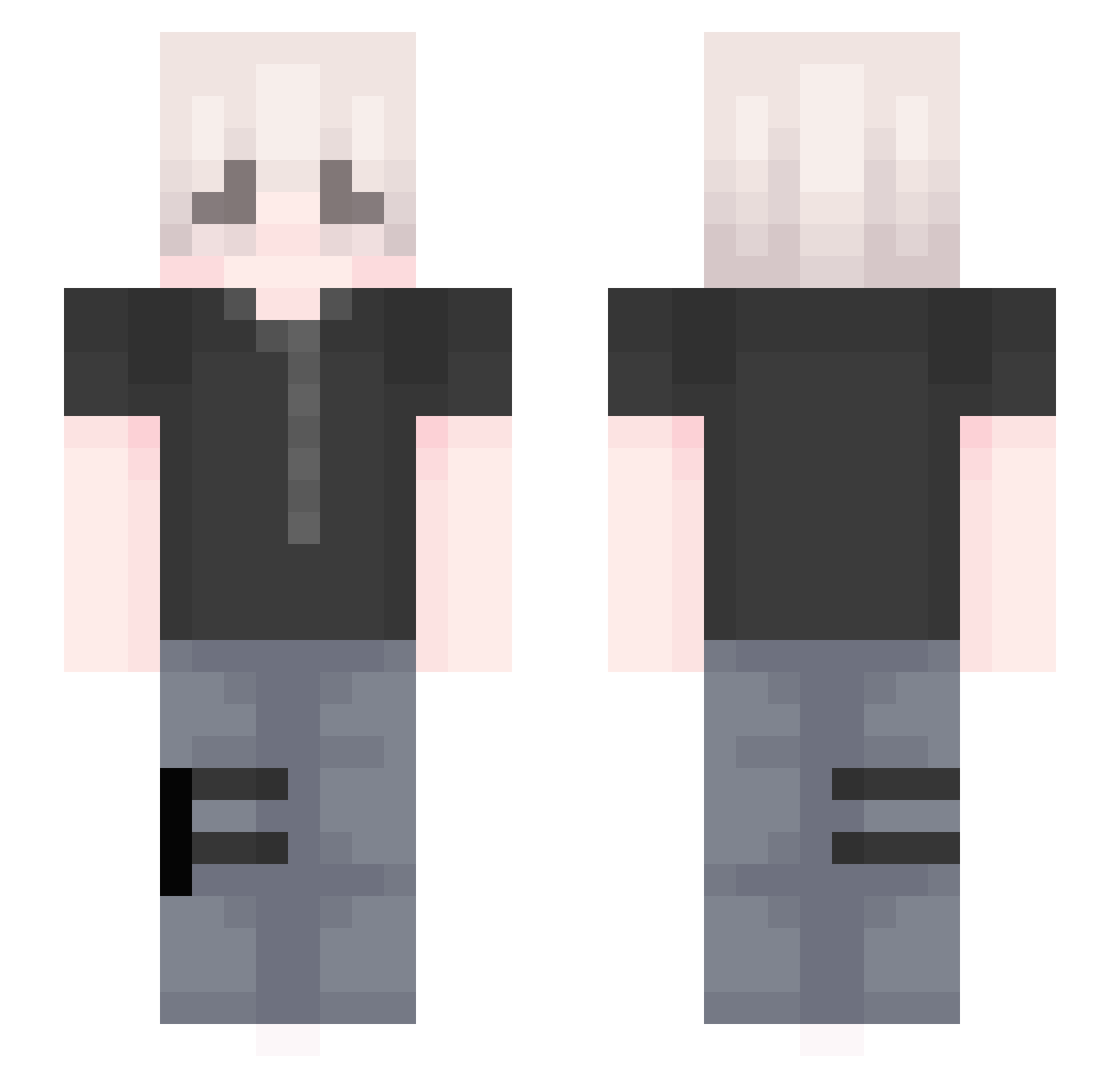 iiAI2EN Minecraft skin, front and back view