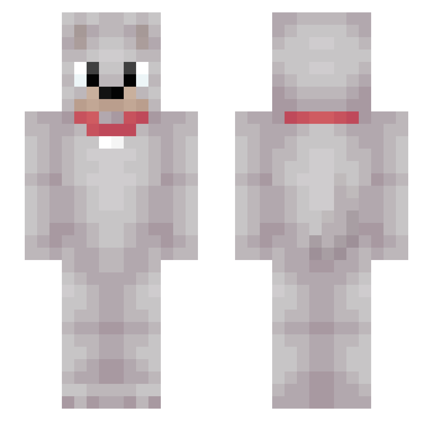 skdwasd Minecraft skin, front and back view