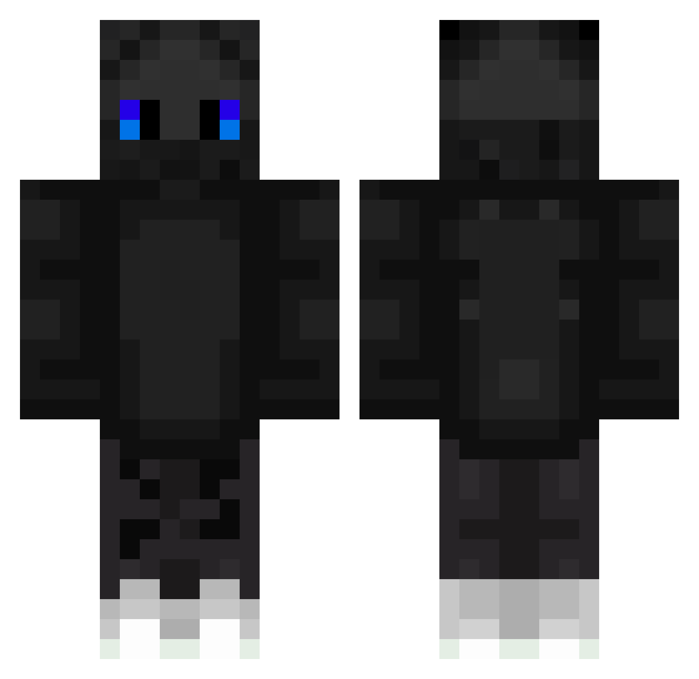 Majjt Minecraft skin, front and back view