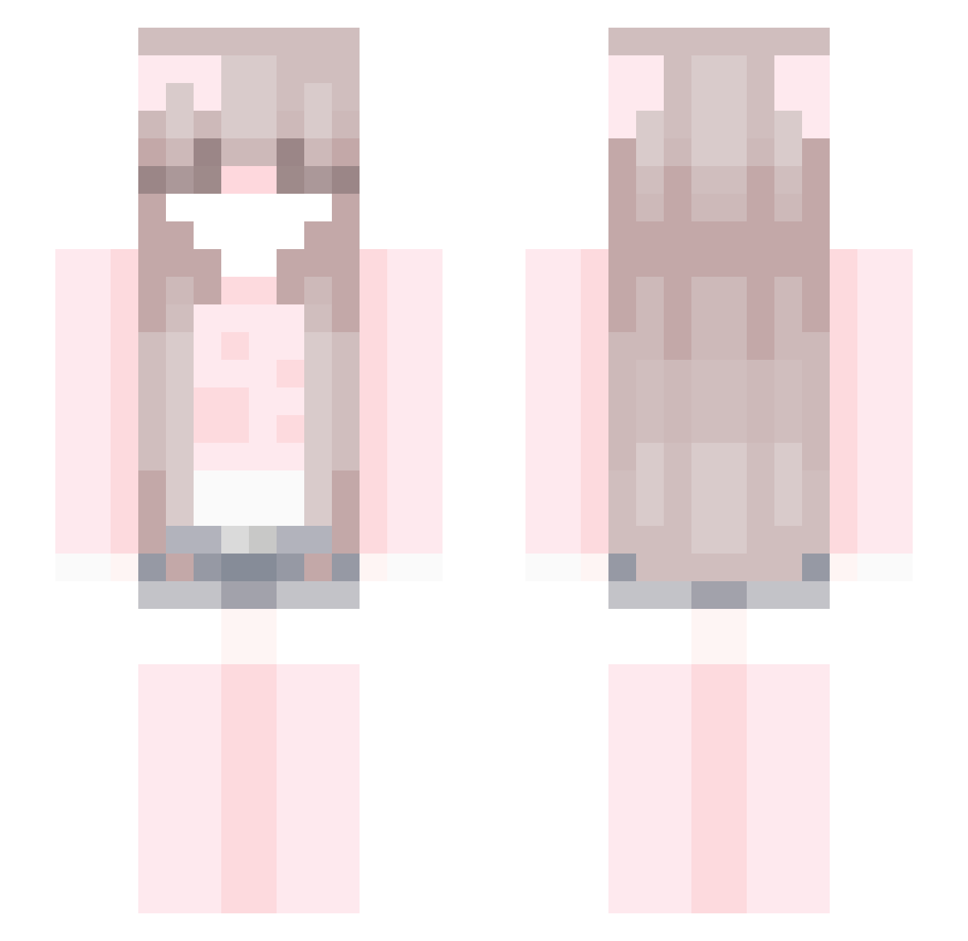 resurvey Minecraft skin, front and back view