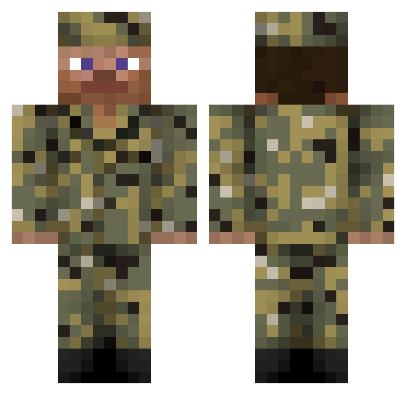 Coyul0204 Minecraft skin, front and back view