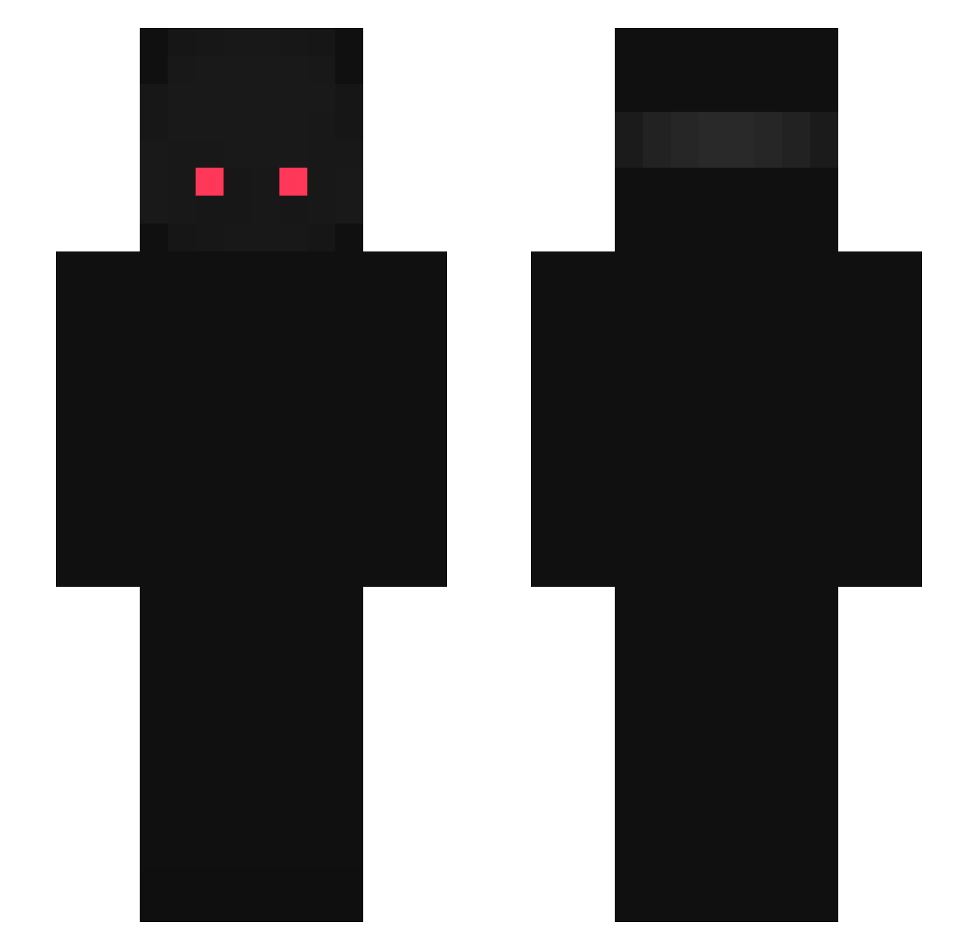 rxyz7 Minecraft skin, front and back view