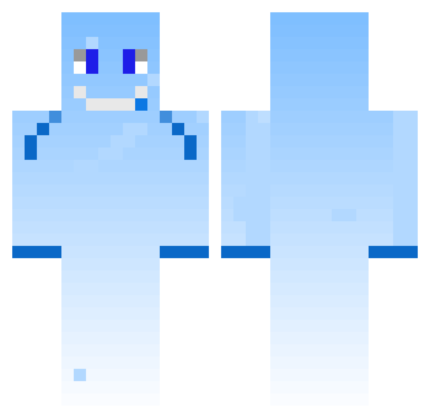 rigonii Minecraft skin, front and back view