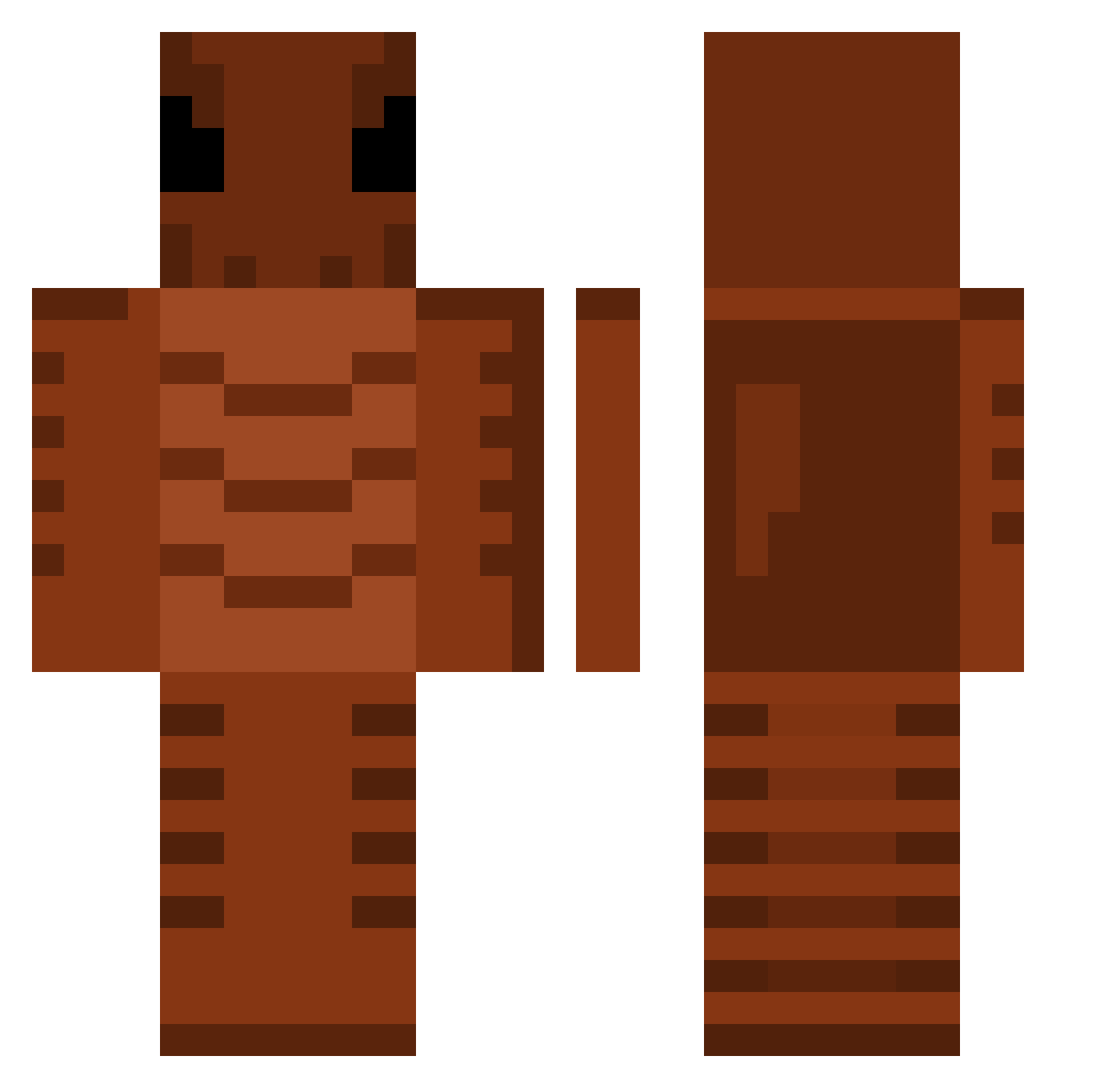 adahihhio Minecraft skin, front and back view