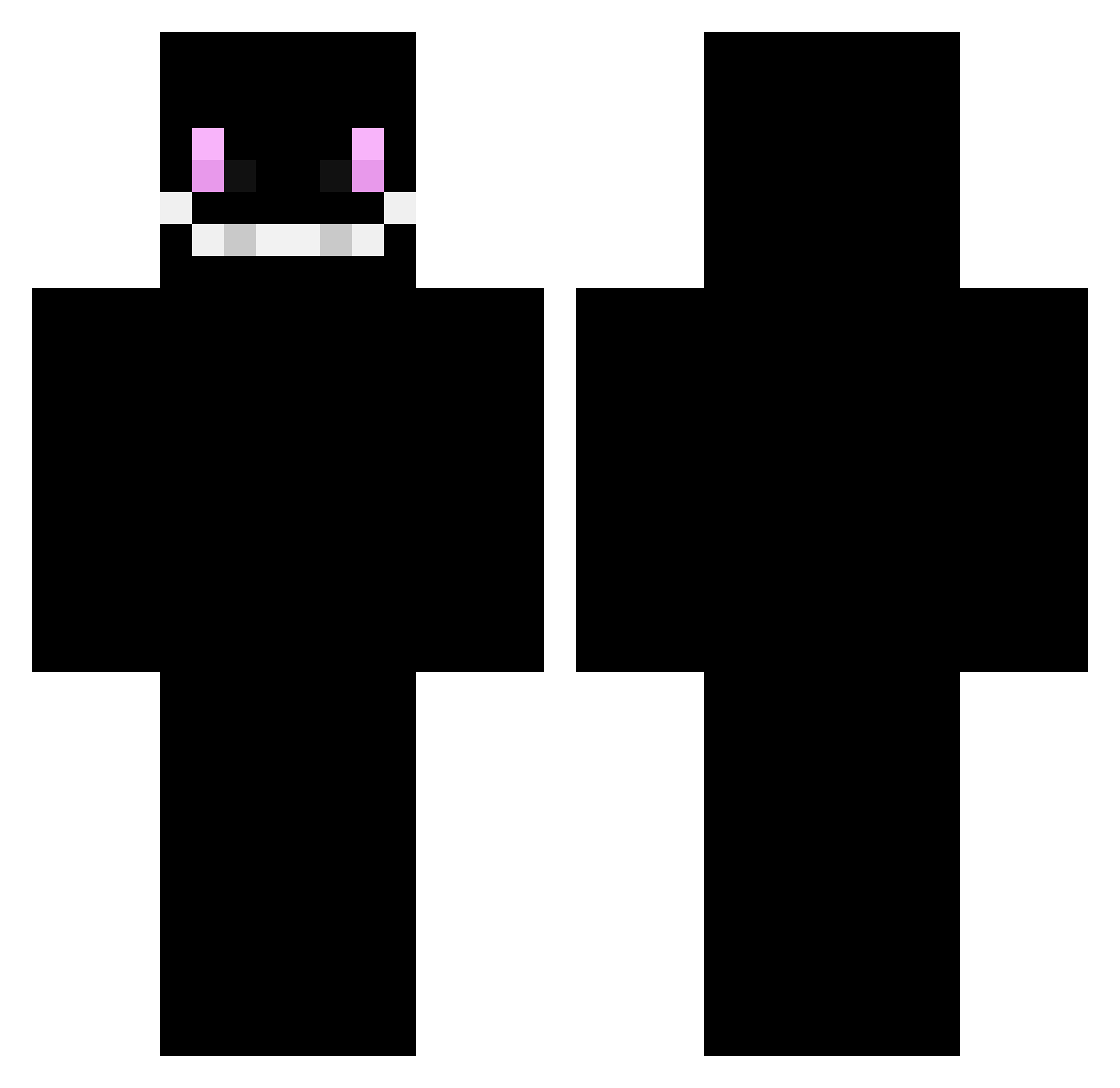 Jabhi Minecraft skin, front and back view