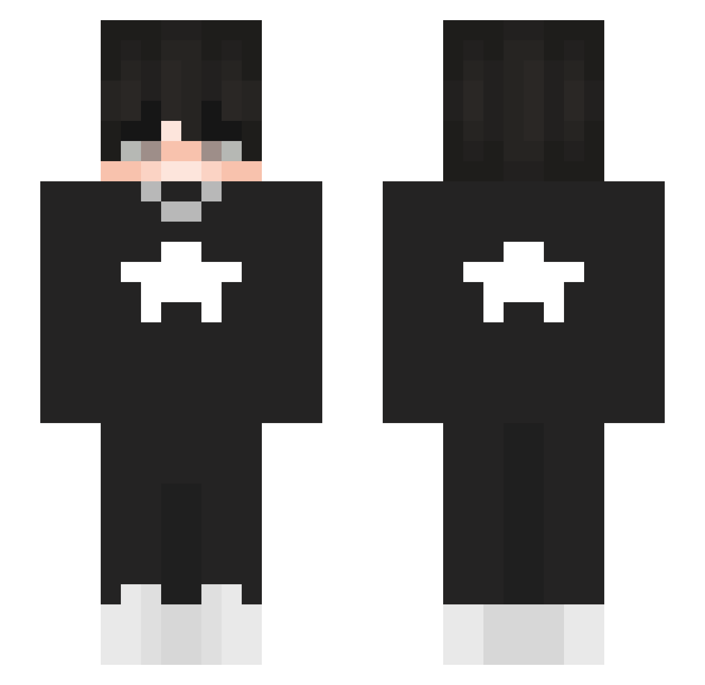 ZuzaKiwiMisegg Minecraft skin, front and back view