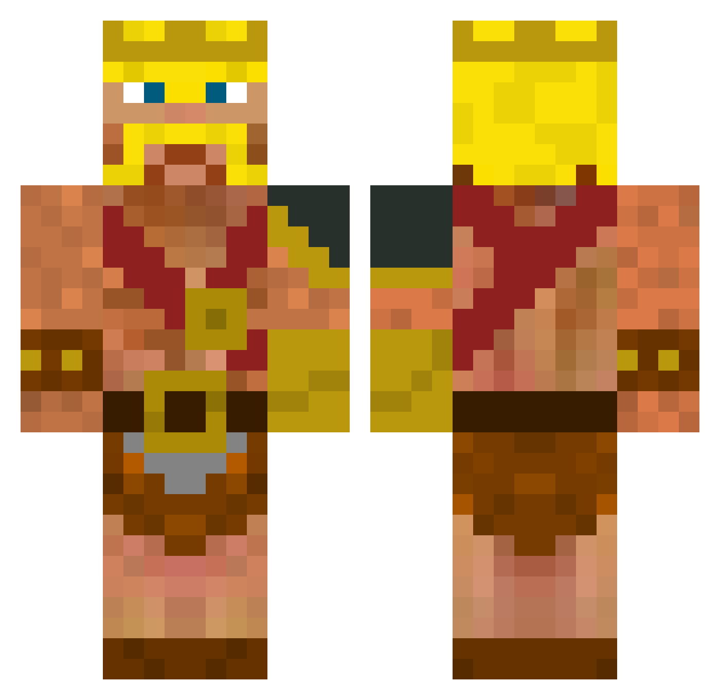 liquat1 Minecraft skin, front and back view