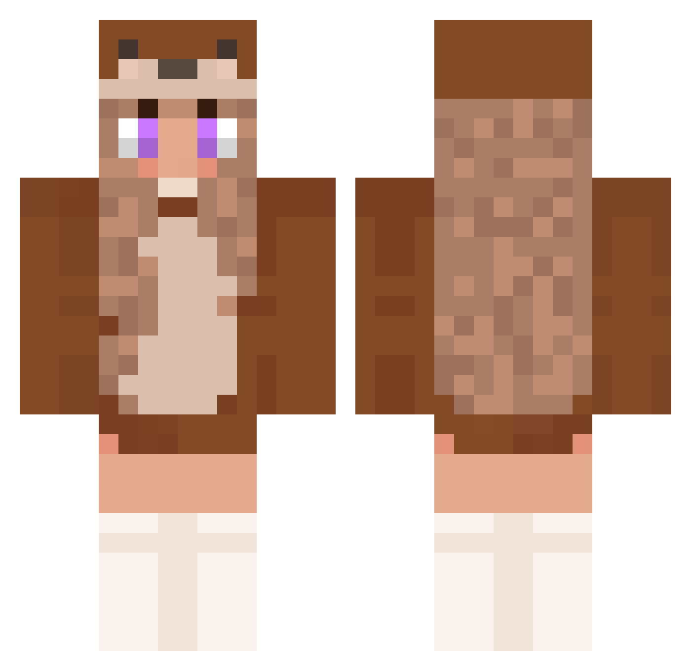 yeet_gamer Minecraft skin, front and back view