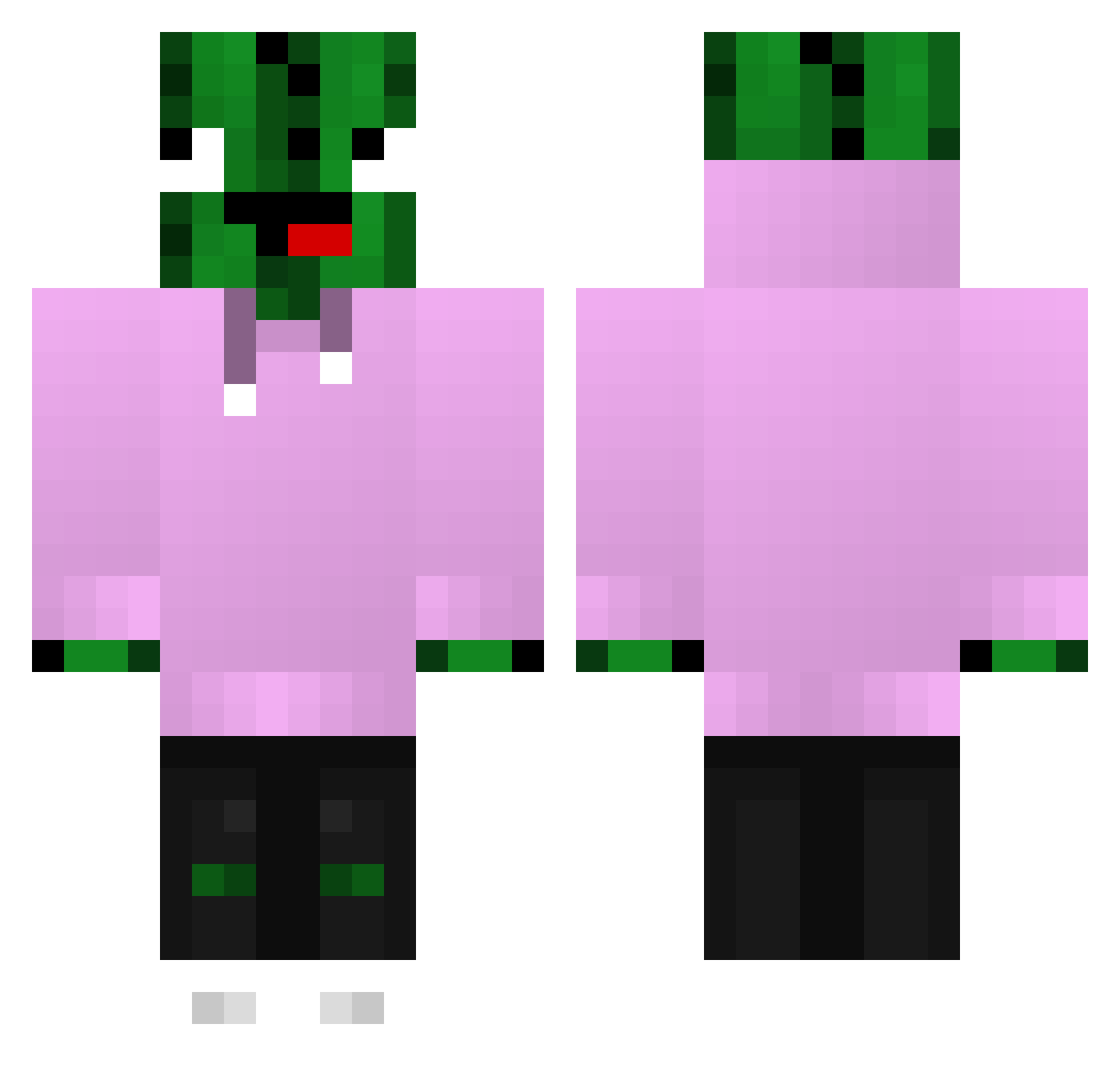Kaktusekk33 Minecraft skin, front and back view