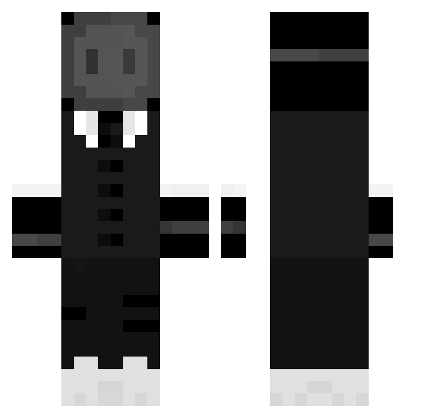 Monnchii_ Minecraft skin, front and back view