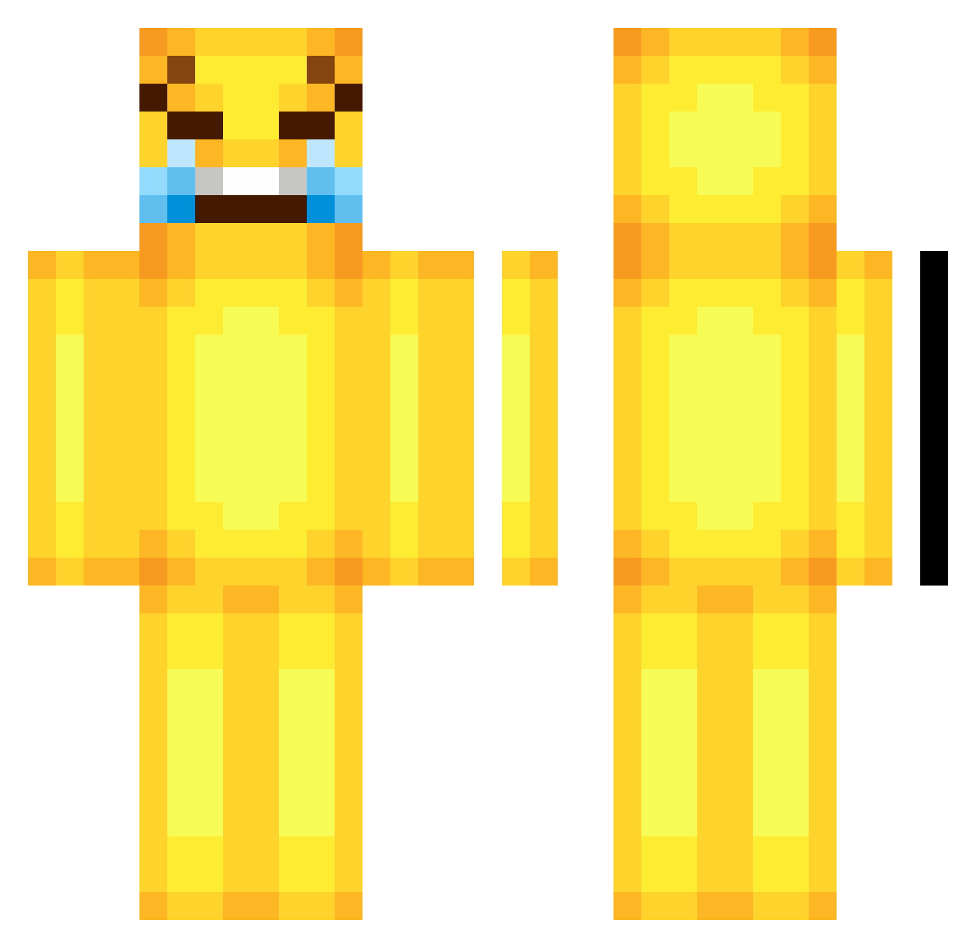 Ser0Ram1x Minecraft skin, front and back view