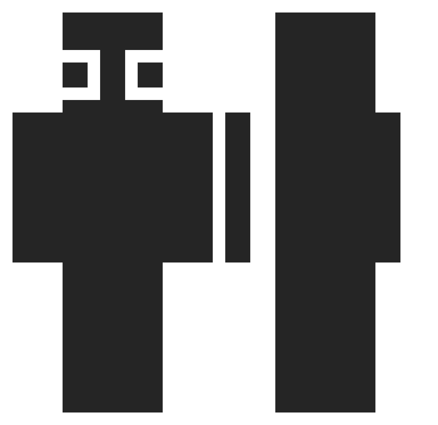 wasQ95 Minecraft skin, front and back view