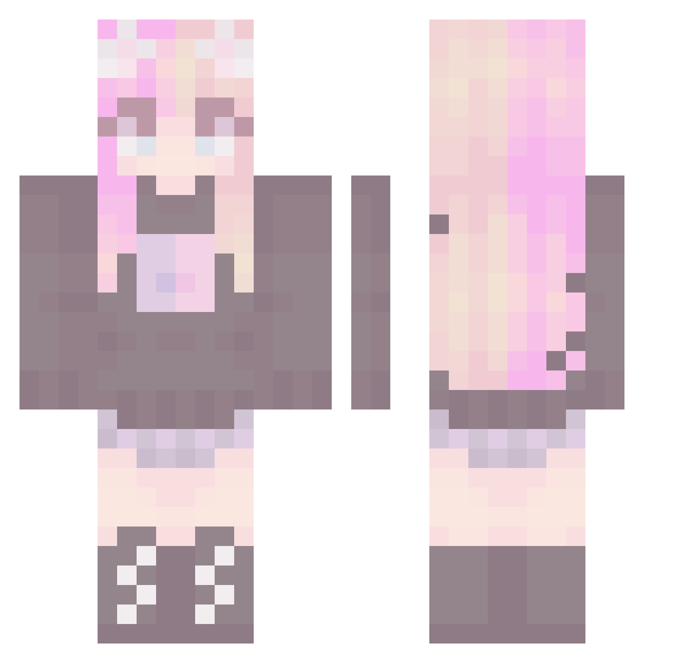 Stiiiiiiizy Minecraft skin, front and back view