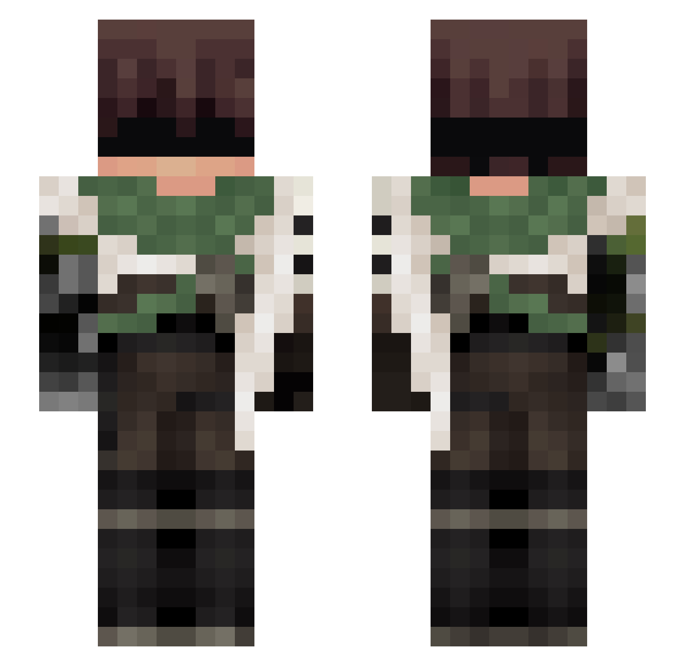Stolker_ Minecraft skin, front and back view