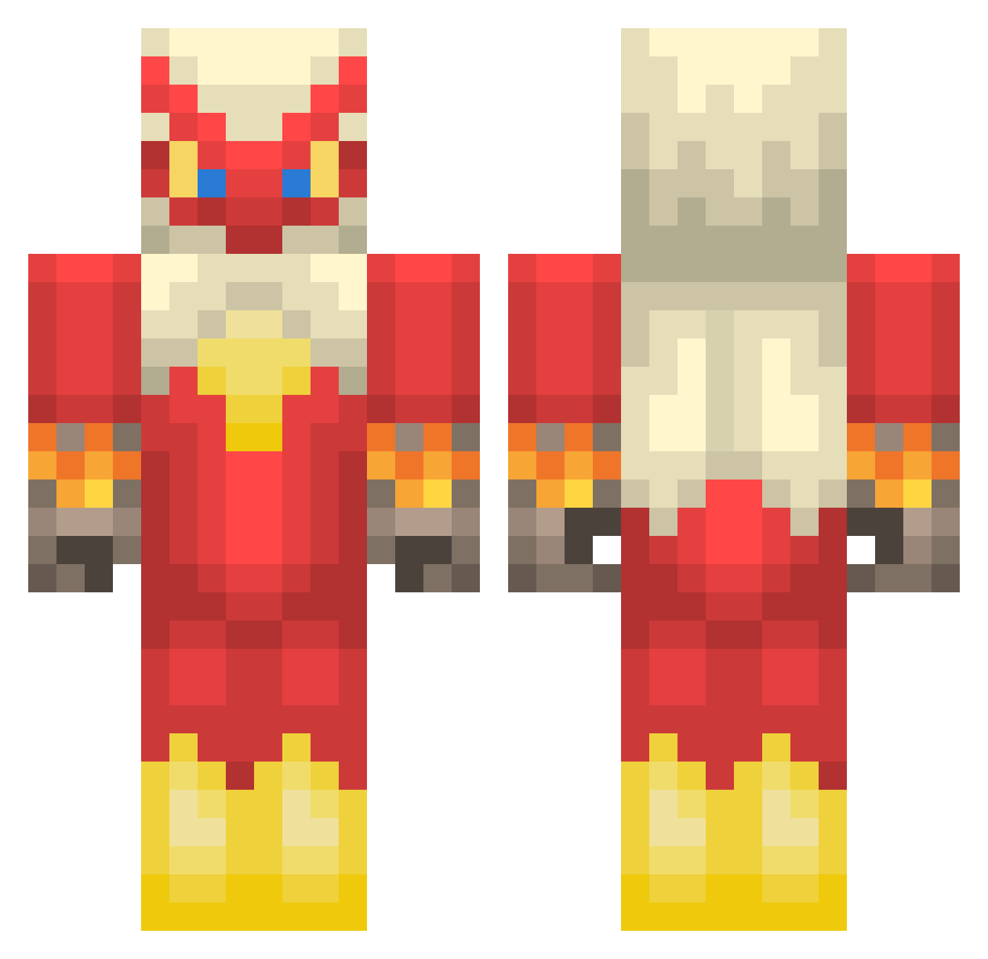 blaisydaisy Minecraft skin, front and back view