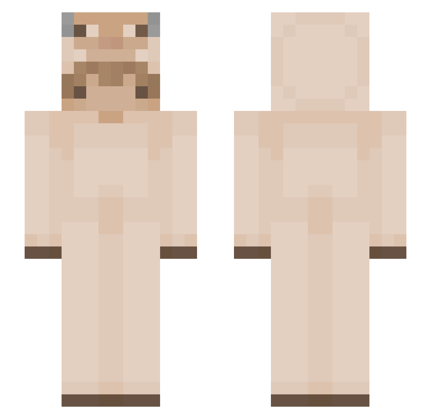 safarisam Minecraft skin, front and back view