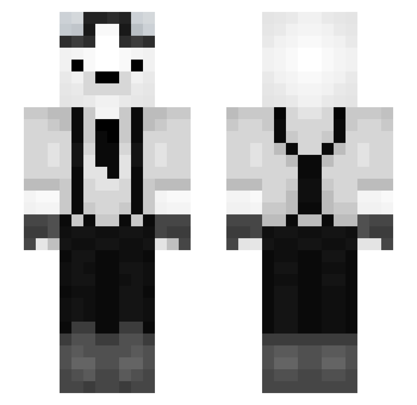 yautjoa Minecraft skin, front and back view