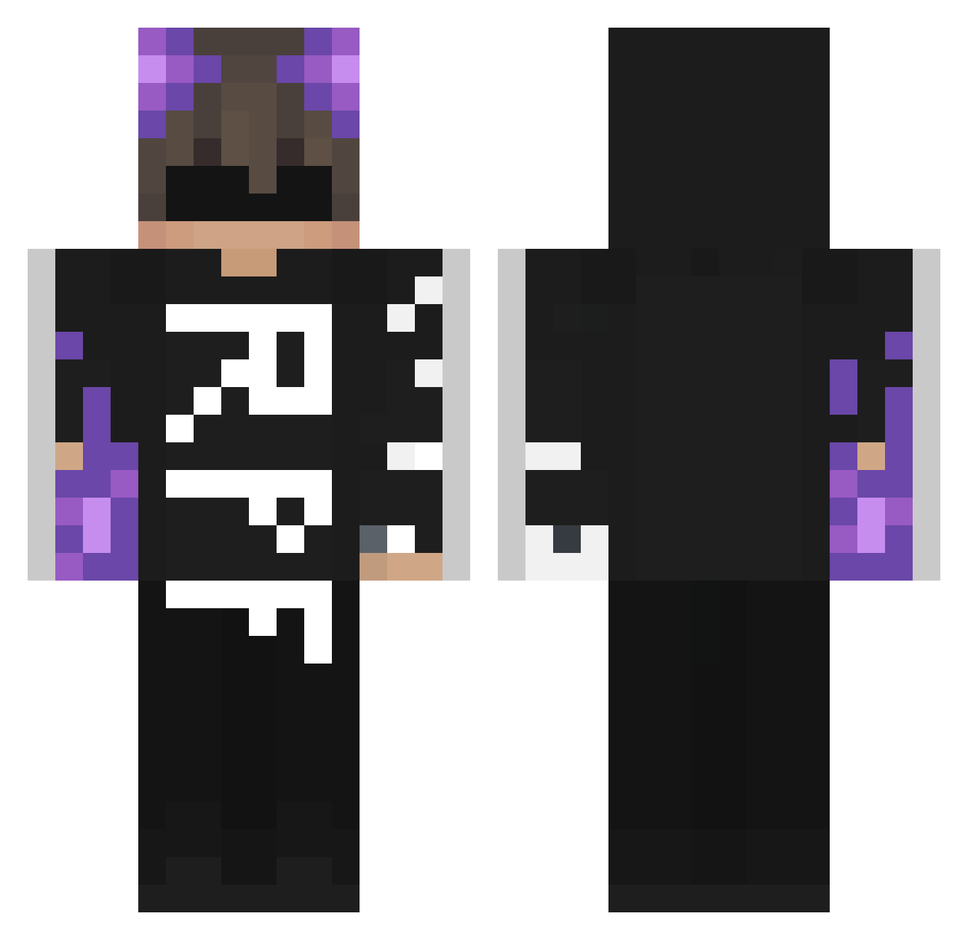 SadBoyz4Life Minecraft skin, front and back view