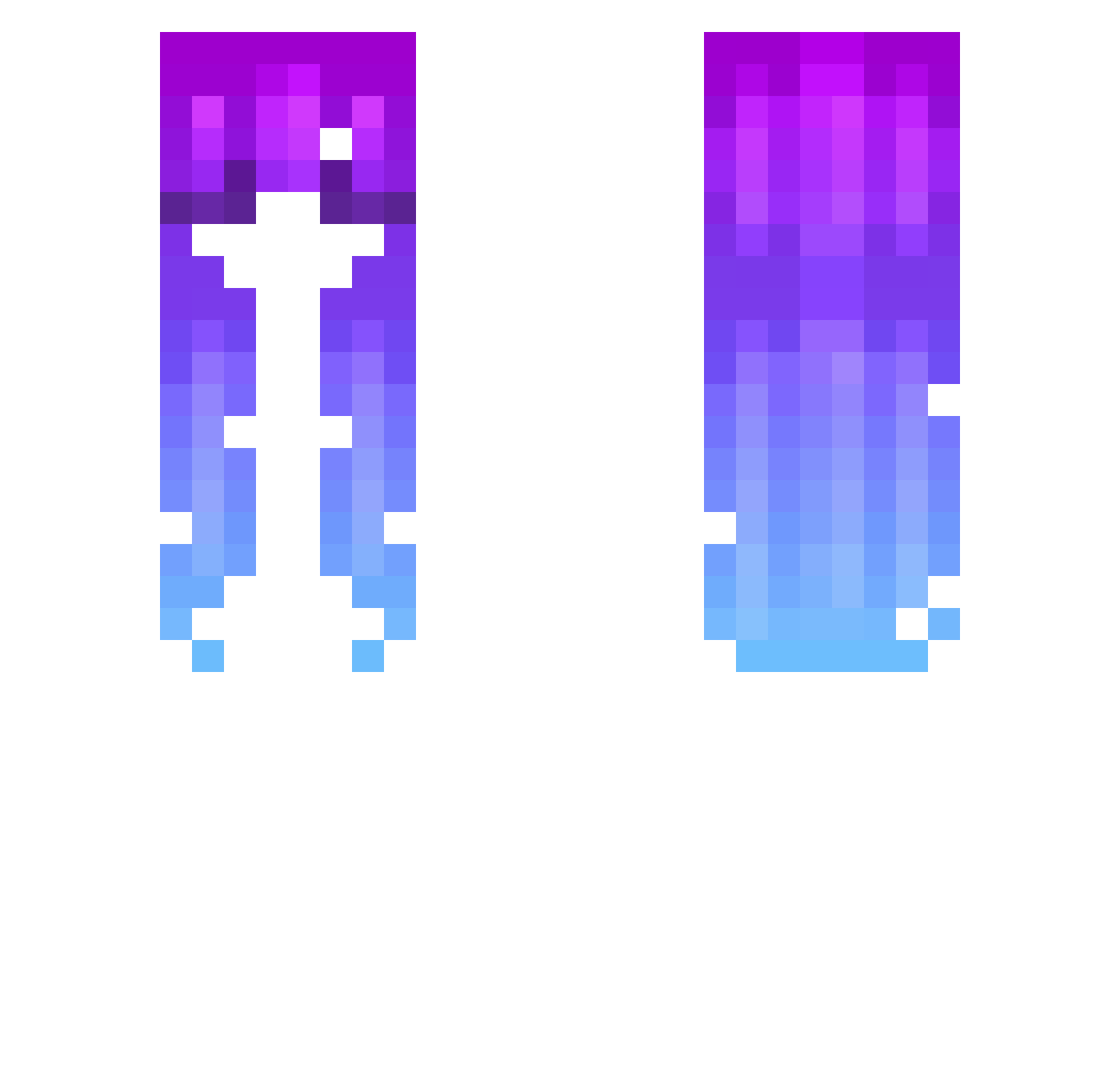Timo1k Minecraft skin, front and back view