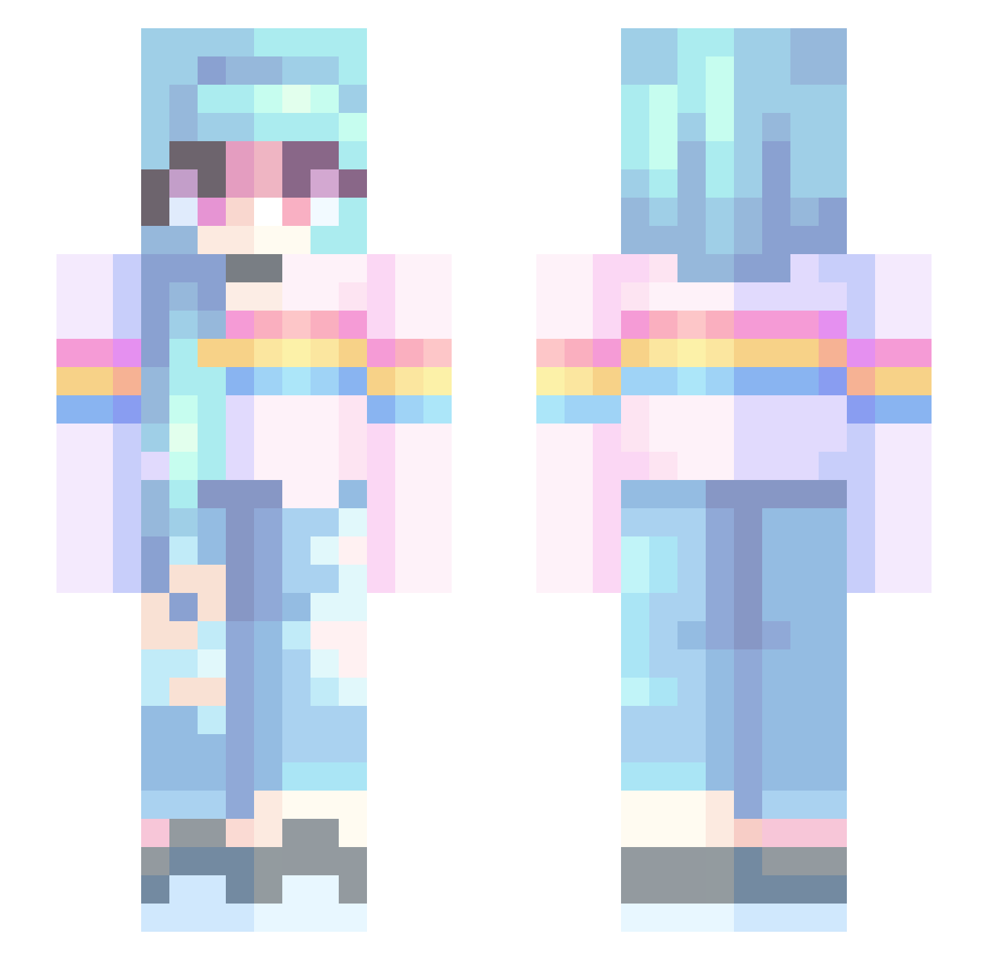 Space_In_Time Minecraft skin, front and back view