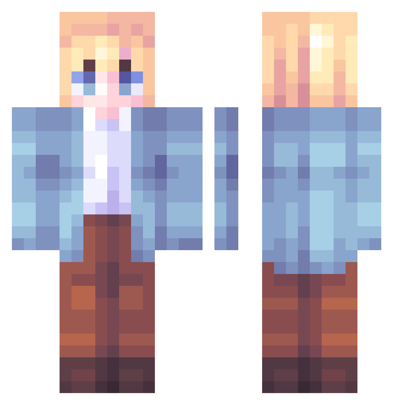 kn1femare0330 Minecraft skin, front and back view
