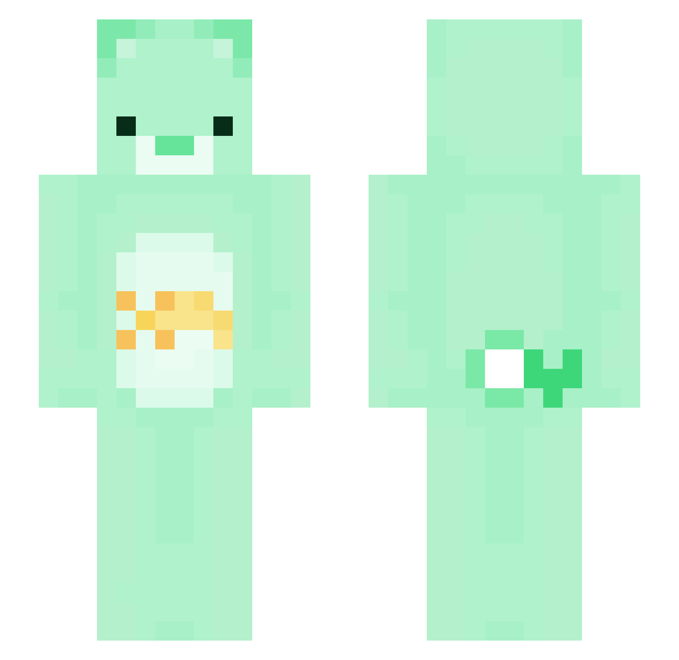 Hadar11 Minecraft skin, front and back view