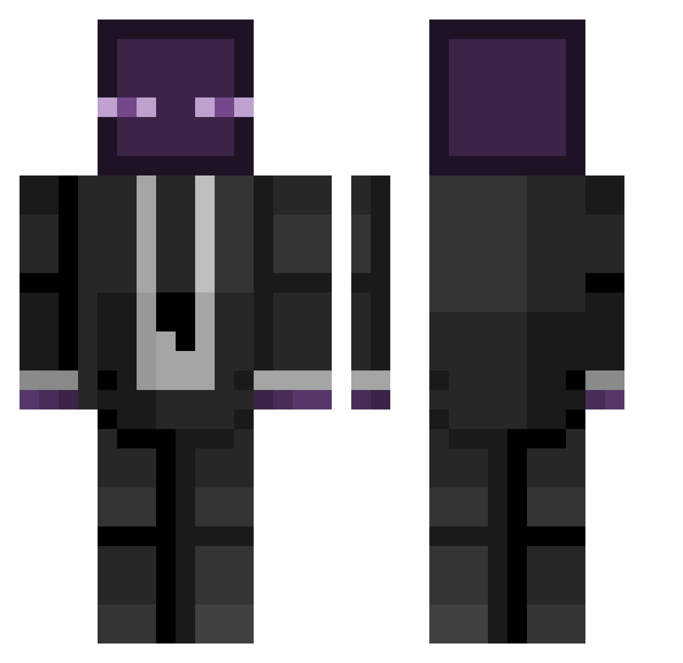 SoyLuca2 Minecraft skin, front and back view