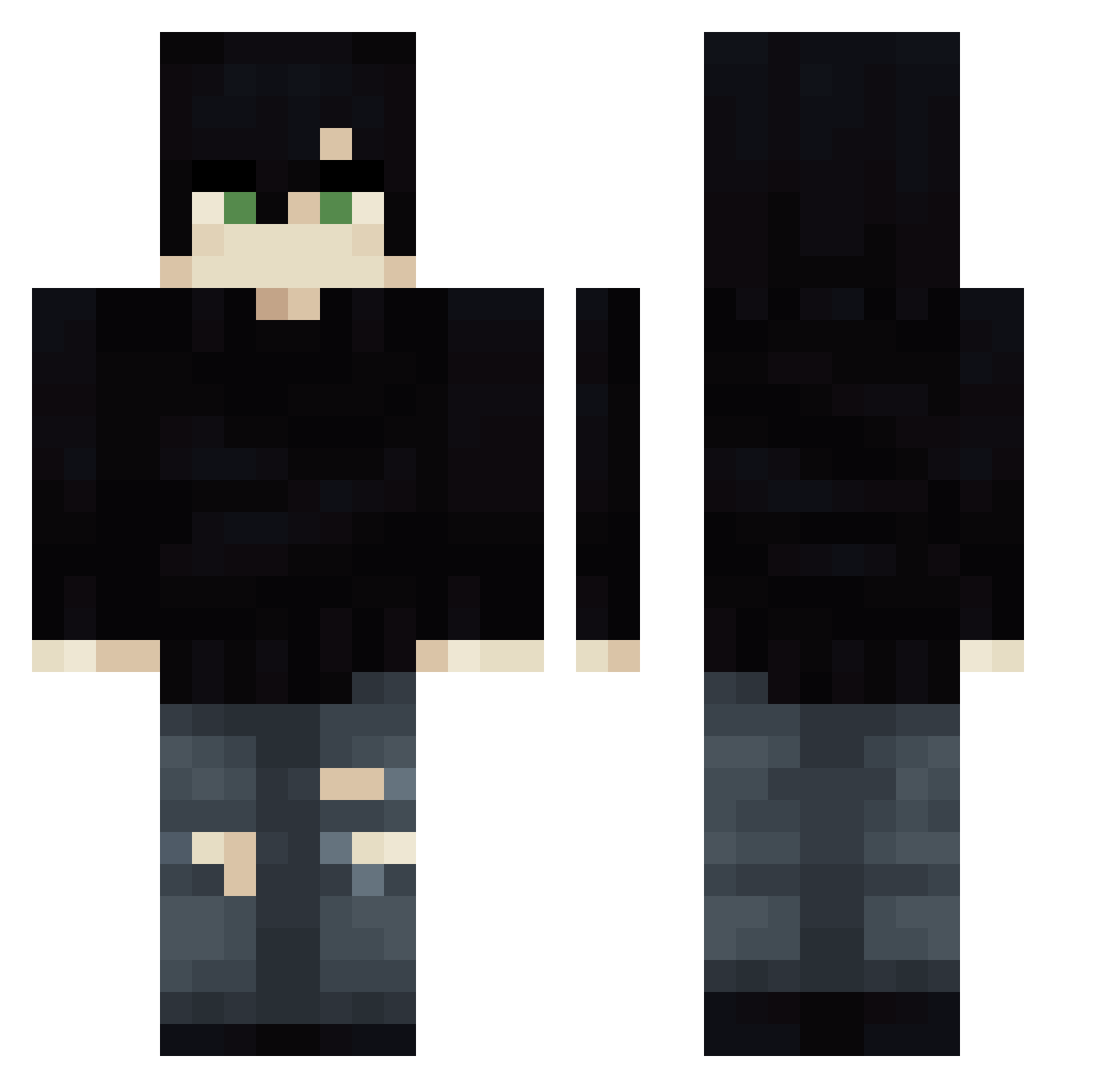 soytoy_ Minecraft skin, front and back view