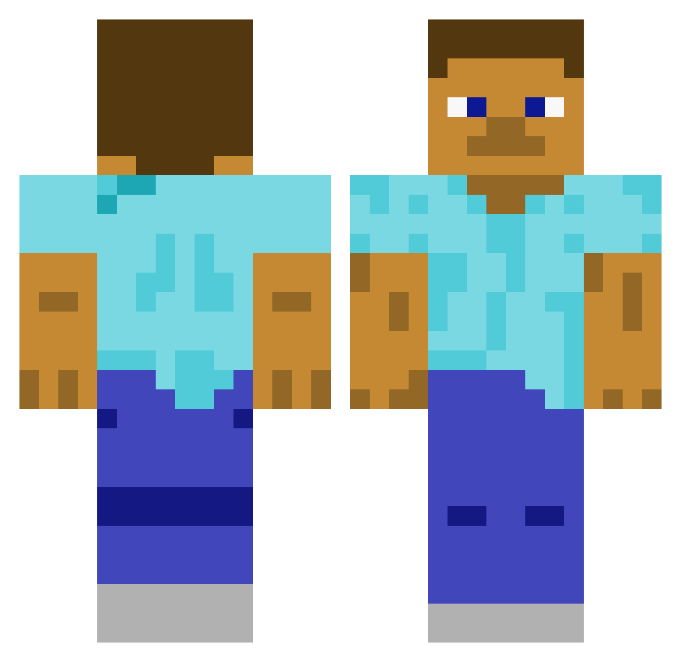 filidima089 Minecraft skin, front and back view
