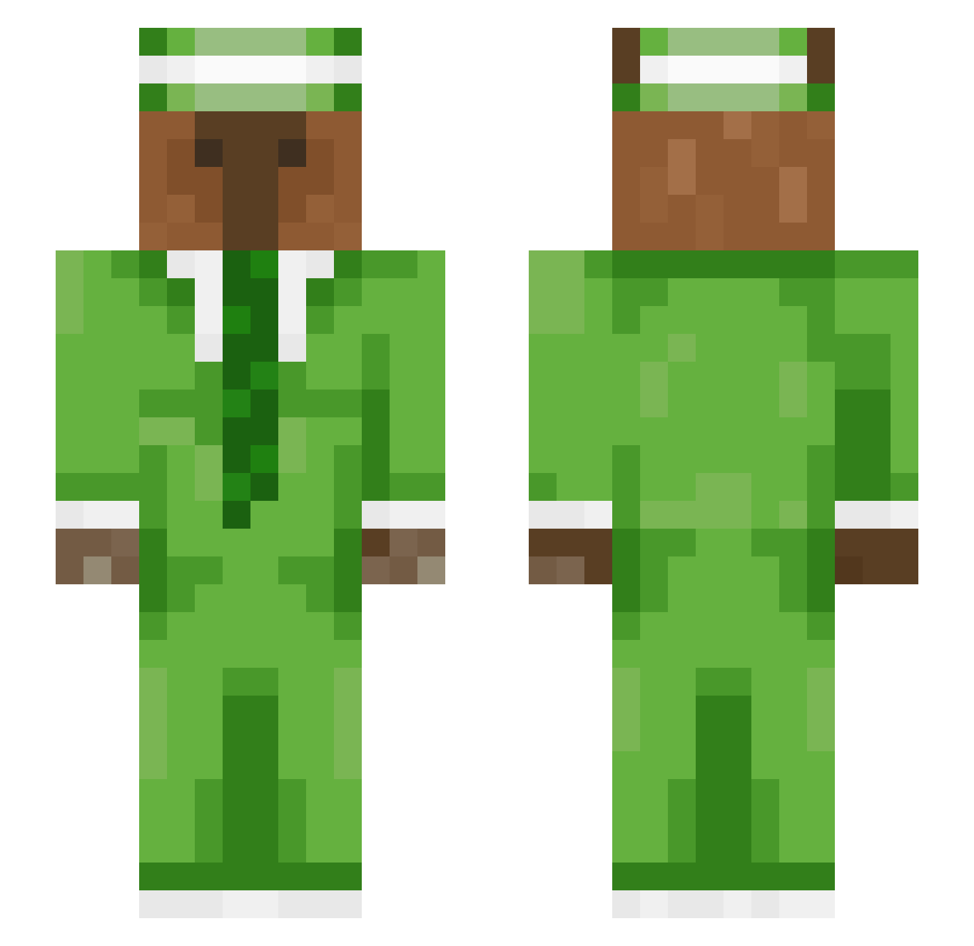 capythegreat1 Minecraft skin, front and back view