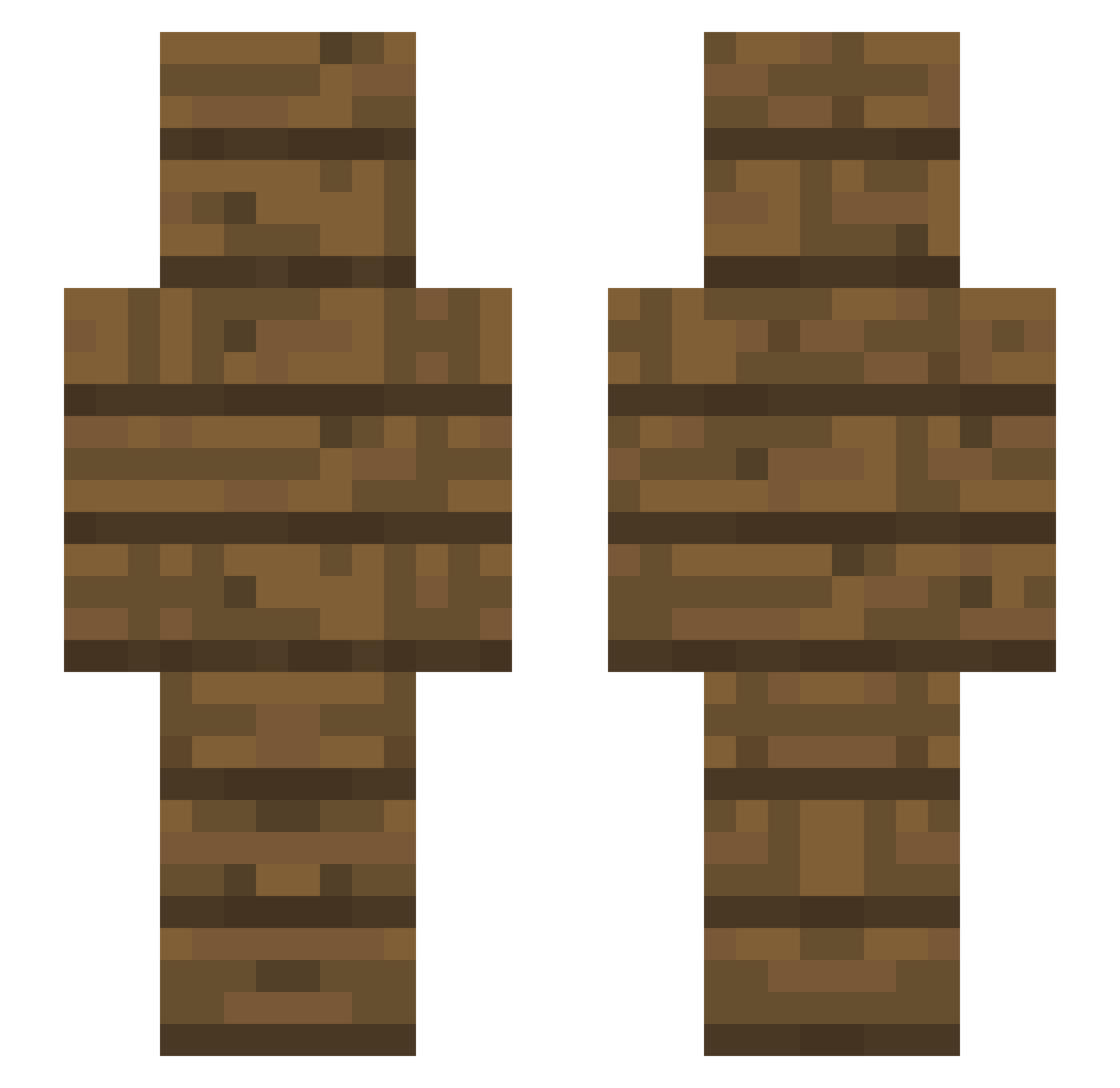 Lutsokert16 Minecraft skin, front and back view