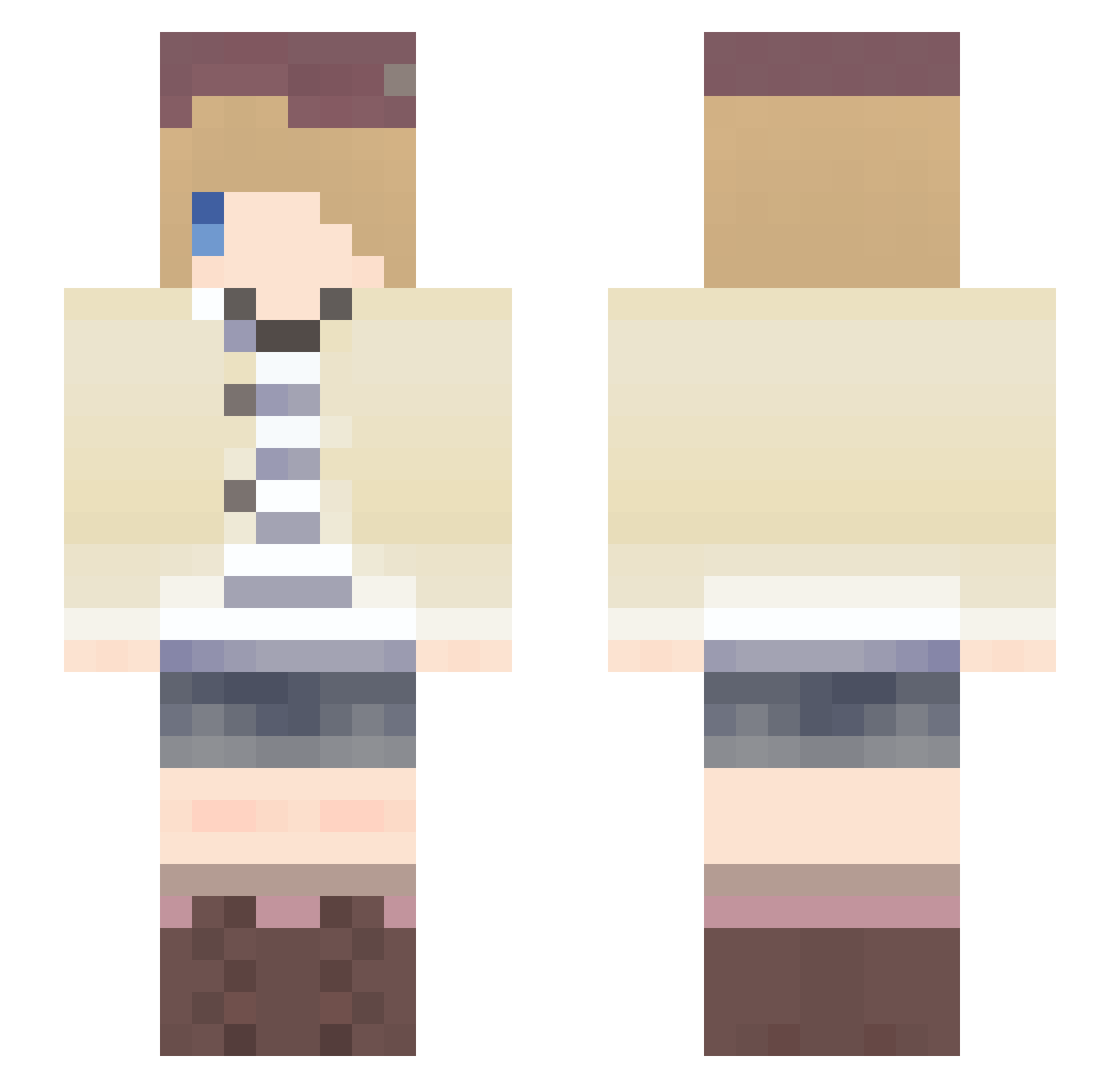garotu Minecraft skin, front and back view